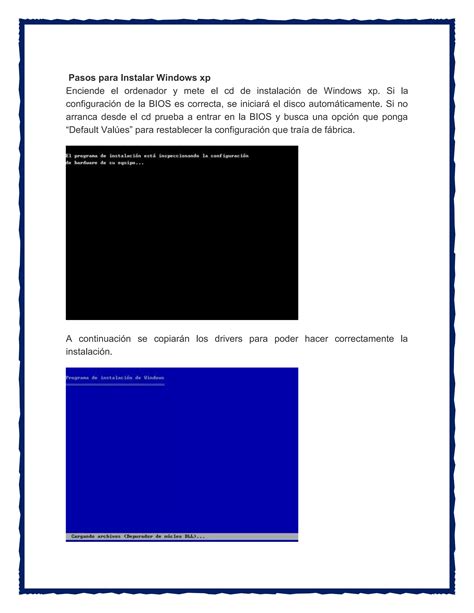 Pasos Para Instalar Windows Xp By Javier David Lobato Pardo PDF