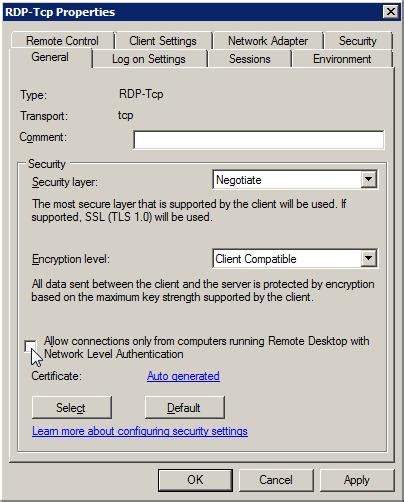 How To Disable Network Level Authentication Nla