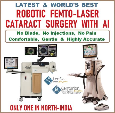 Robotic Cataract Surgery Laser Bladeless Stitchless Phaco Mics