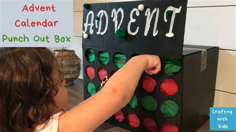 Diy Advent Calendar Punch Out Box Advent Calendar Your Kids Will Love