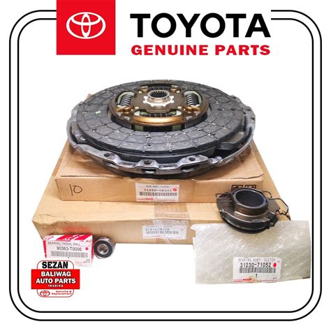 ORIGINAL TOYOTA CLUTCH SET DISC COVER RELEASE BEARING INNOVA 2016 2022