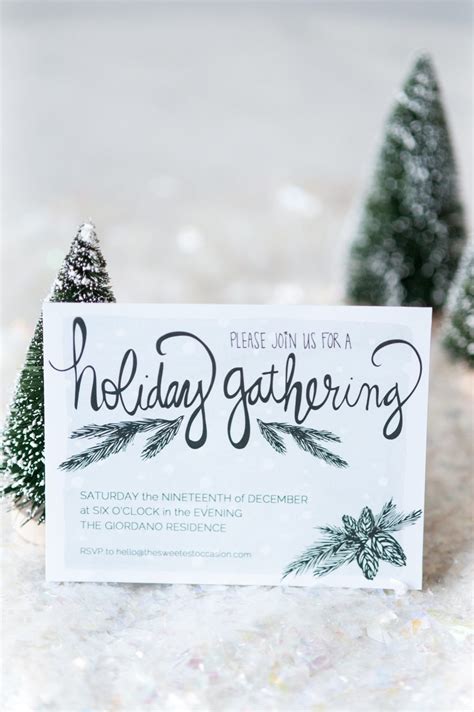 Printable Holiday Party Invitations - The Sweetest Occasion