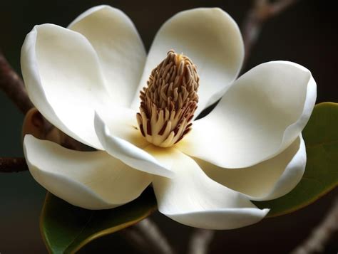 Premium AI Image | Magnolia blossom close up