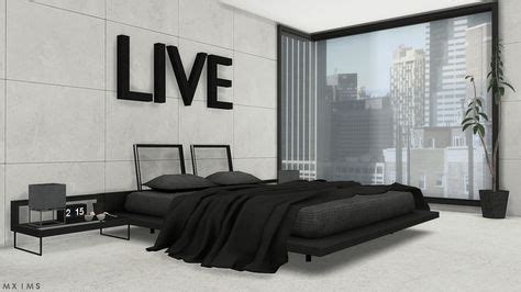 Stylish Modern Bedroom • Bed without blanket animation • Glass End ...