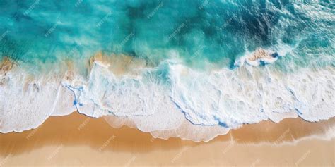 Premium AI Image | Beach wave wallpaper