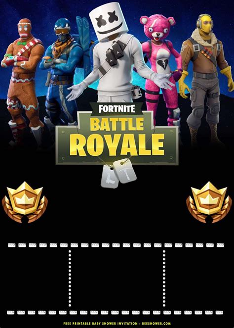 Fortnite Invitations Free Printable Printable Templates