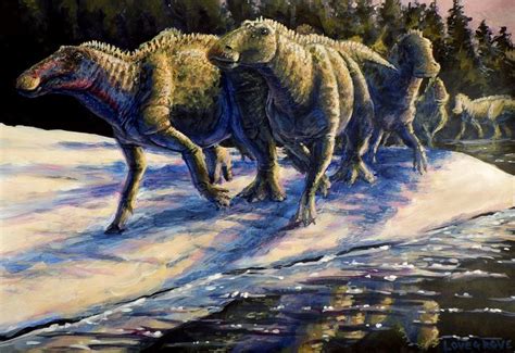 Saurian Anatosaurus Evening By Alexanderlovegrove On Deviantart