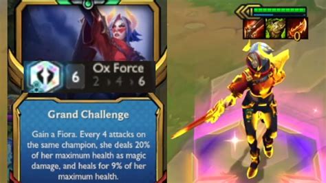 Grand Challenge Fiora Star Oxforce Tft Set Youtube