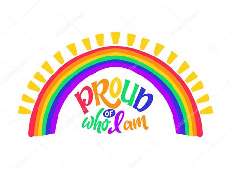 Cita De Letras Gay Eslogan Del Orgullo LGBT Derechos Humanos Y Tolerancia Cartel Dibujado A