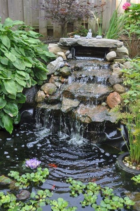 38 Creative Backyard Ponds Ideas With Waterfalls To Try Waterfalls