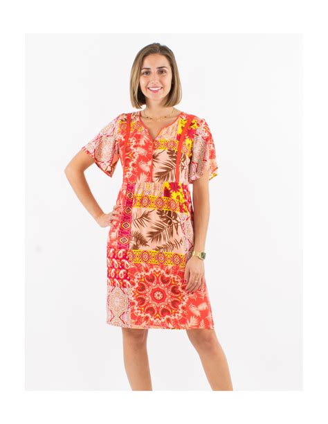 Robe D T Femme Originale Baba Cool Motifs Patchwork