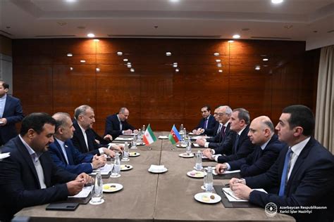 Azerbaijani Fm Meets With Iranian Counterpart In Moscow Photo