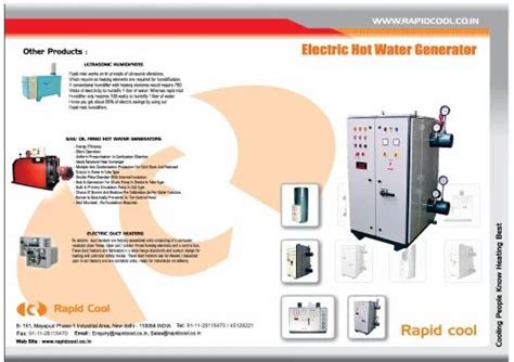 U Copper Heater Electric Hot Water Generator Capacity 30 KW At 145000 Piece In New Delhi