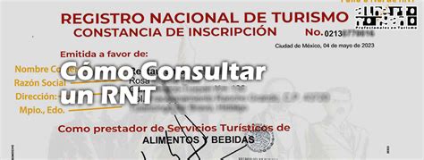 C Mo Consultar Un Registro Nacional De Turismo Rnt V Lido Am