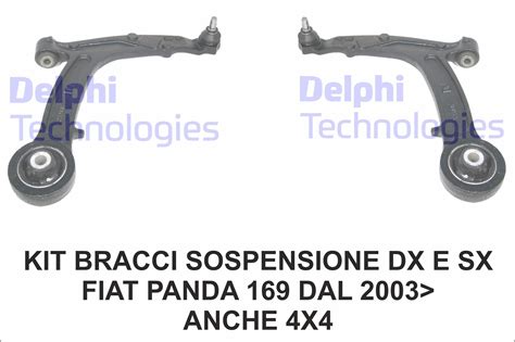 Coppia Bracci Sospensione Dx E Sx Fiat Panda Dal In Poi Anche