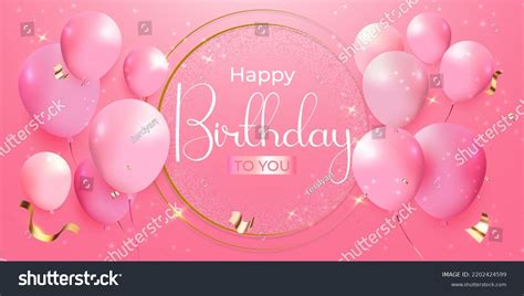 Pink Glitter Happy Birthday Photos, Images & Pictures | Shutterstock