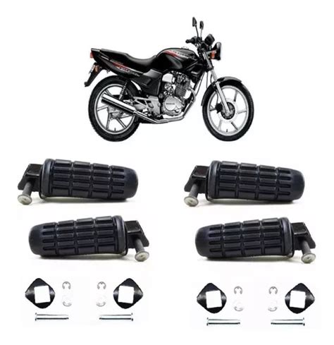 Kit Pedaleiras Dianteira Traseira Honda Cbx Strada Parcelamento