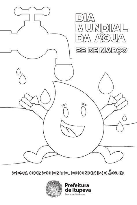 Dia Da Agua Para Colorir Coloring City