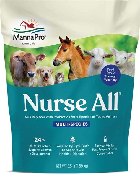 Manna Pro Nurse All Multi Species Milk Replacer Great For Puppies And