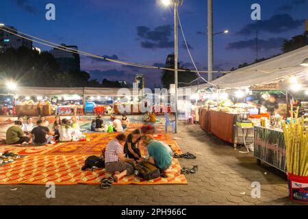 Phnom Penh Kambodscha Dezember Als Licht Von Vorbeifahrenden