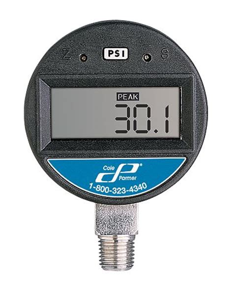 Cole Parmer High Accuracy Digital Gauge To Psi Digit Lcd From