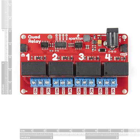 Sparkfun Qwiic Quad Relay Melopero Electronics