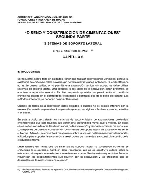 Dise O Y Construccion De Cimentaciones