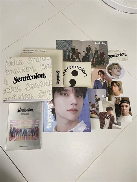 FULL SET SEVENTEEN SEMICOLON ALBUM WEVERSE BENEFIT Hobbies Toys