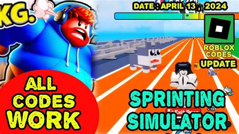 All Codes Work Sprinting Simulator Roblox April Youtube