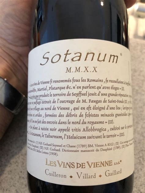 Les Vins De Vienne Sotanum France Rh Ne Northern Rh Ne Vin De