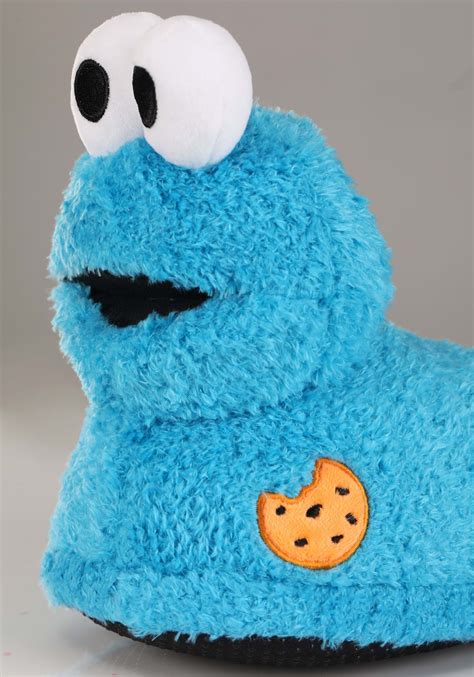 Cookie Monster Adult Plush Slippers