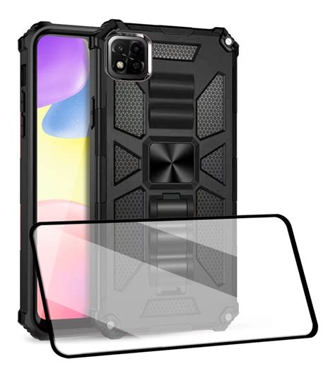 Kit Mica 9d Funda Xiaomi Blindada Uso Rudo Esquinas Stand Mercadolibre