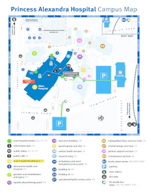 Princess Alexandra Hospital Map - Fill Online, Printable, Fillable ...