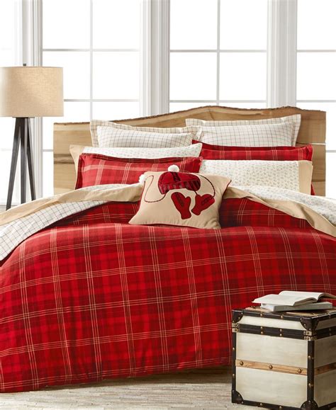 Martha Stewart Collection Appleton Plaid Flannel Full Queen Duvet Only