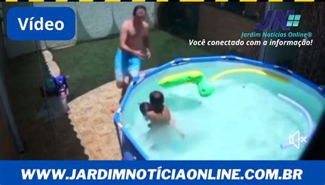 Susto Menino Salva Irm De Um Ano De Se Afogar Em Piscina V Deo