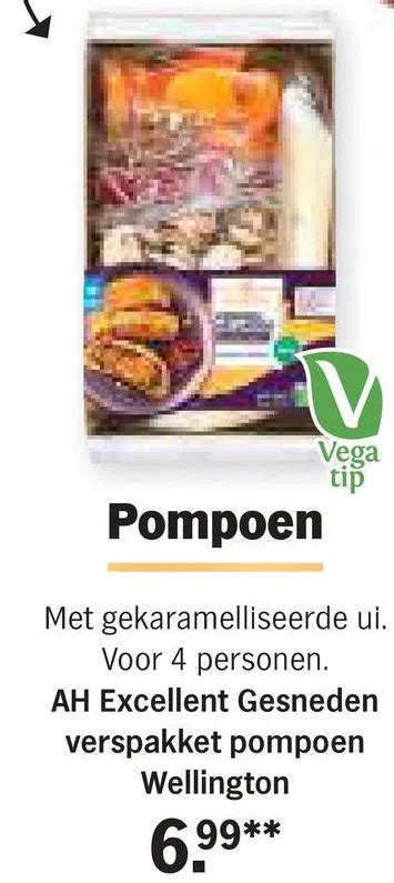 Ah Excellent Gesneden Verspakket Pompoen Wellington Aanbieding Bij