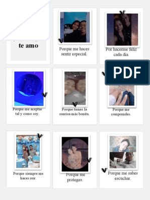 Razones Por Las Que Te Amo Pdf Artofit