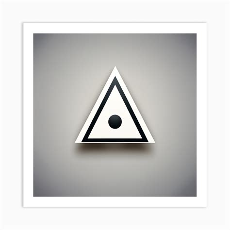 Black Triangle Symbol Art Print by Artist From The Future - Fy