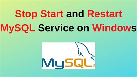 54 Mysql Dba How To Start Stop And Restart Mysql Service On Windows 10 11 Restart Mysql