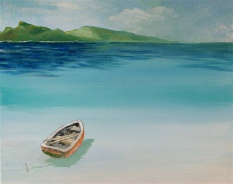 Row Boat Painting at PaintingValley.com | Explore collection of Row Boat Painting