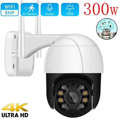 8MP 4K 5X Zoom Облачная Wi-Fi камера Уличная 5MP Цветная инфракрасная ...