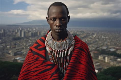 África retrato de persona negra pobre hombres tradicionales africanos