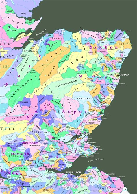 Scottish Clan Map