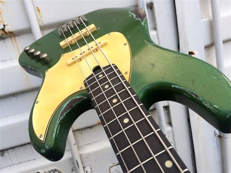 Bebop 4 Custom Green Relic De Gier Guitars Basses