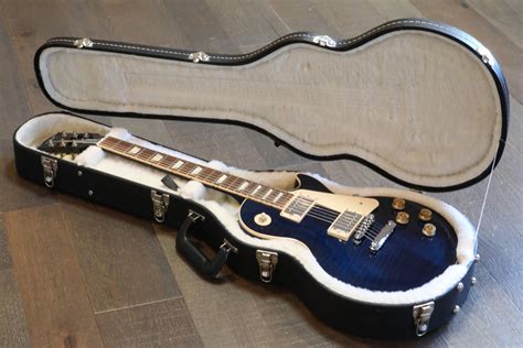 2013 Gibson Les Paul Traditional Electric Guitar Figured Chicago Blue ...