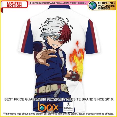 Hot Shoto Todoroki My Hero Academia Anime D Polo Shirt Express Your Unique Style With Boxboxshirt
