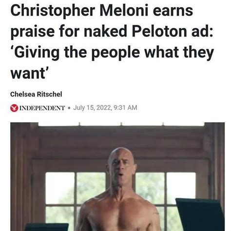 Christopher Meloni Earns Praise For Naked Peloton Ad Giving The People What They Want Chelsea