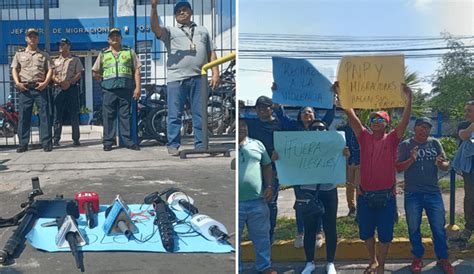 Iquitos Comunicadores Protestan En Migraciones En Respaldo A Reportero De Latina Agredido Por