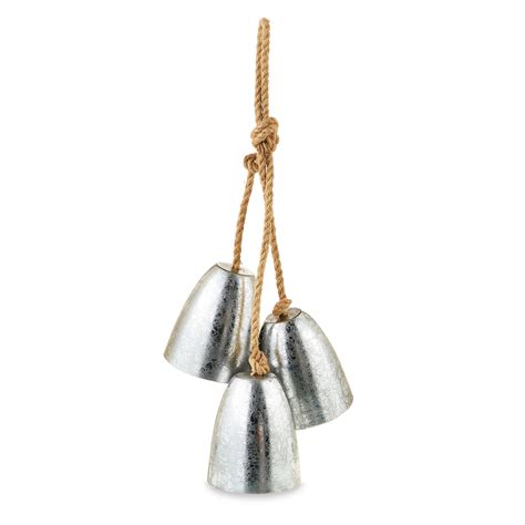 Silver Bell Trio Hanging Decoration 17 By Holiday Time Walmart