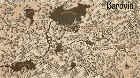 Barovia Hand Drawn Map